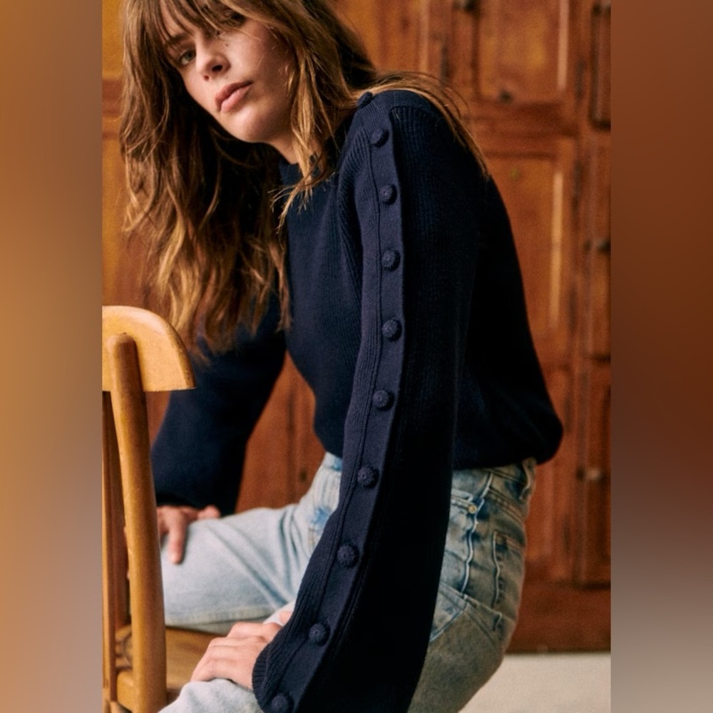 Sezane Adel Jumper Navy - Size S
